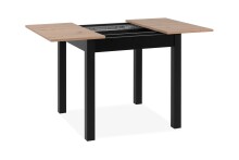 Esstisch >Coburg< ausziehbar 120cm, Artisan Eiche - 80/120x76,5x80cm (BxHxT)