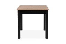 Esstisch >Coburg< ausziehbar 120cm, Artisan Eiche / schwarz - 80/120x76,5x80cm (BxHxT)