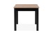 Esstisch >Coburg< ausziehbar 120cm, Artisan Eiche / schwarz - 80/120x76,5x80cm (BxHxT)