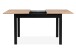 Esstisch >Coburg< ausziehbar 160cm, Artisan Eiche / Schwarz - 120/160x76,5x70cm (BxHxT)