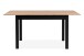 Esstisch >Coburg< ausziehbar 160cm, Artisan Eiche / Schwarz - 120/160x76,5x70cm (BxHxT)