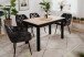 Esstisch >Coburg< ausziehbar 160cm, Artisan Eiche / Schwarz - 120/160x76,5x70cm (BxHxT)