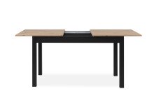 Esstisch >Coburg< ausziehbar 180cm, Artisan Eiche / Schwarz - 140/180x76,5x80 (BxHxT)