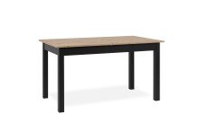 Esstisch >Coburg< in Artisan Eiche / Schwarz -...