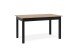 Esstisch >Coburg< ausziehbar 180cm, Artisan Eiche / Schwarz - 140/180x76,5x80 (BxHxT)