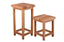 Blumenständer >MAX< in Eiche aus Massivholz - 30x60x30cm (BxHxT)