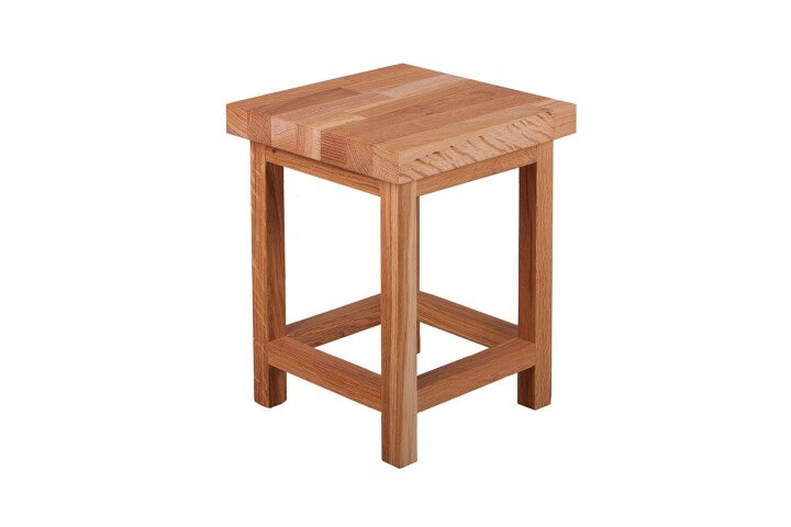 Blumenständer >MAX< in Eiche aus Massivholz - 30x40x30cm (BxHxT)