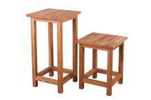 Blumenständer >MAX< in Eiche aus Massivholz - 30x60x30cm (BxHxT)