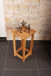 Blumenständer >MAX< in Eiche aus Massivholz - 30x60x30cm (BxHxT)