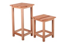 Blumenständer >MARCO< in Kernbuche aus Massivholz - 30x60x30cm (BxHxT)