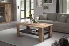 Couchtisch >PORTUM< in Braun/Grau aus Holzwerkstoff...