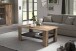 Couchtisch >PORTUM< in Braun/Grau aus Holzwerkstoff - 106,5x45,4x66,5cm (BxHxT)