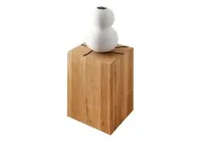 Hocker >KM-0660< in braun aus Wildeiche massiv...