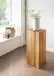 Hocker >KM-0660< in braun aus Wildeiche massiv geölt - 30x81x30cm (BxHxT)