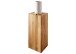 Hocker >KM-0660< in braun aus Wildeiche massiv geölt - 30x81x30cm (BxHxT)