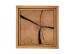 Wandregal >KM-0660< in braun aus Wildeiche massiv geölt - 34x34x19,5cm (BxHxT)