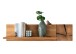 Wandboard >KM-0660< in braun aus Wildeiche massiv geölt - 90x25x8cm (BxHxT)