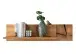 Wandboard >KM-0660< in braun aus Wildeiche massiv geölt - 90x25x8cm (BxHxT)