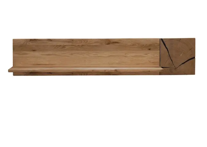 Wandboard >KM-0660< in braun aus braun - 124x25x20cm (BxHxT)