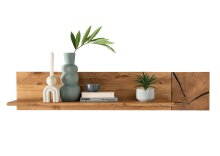 Wandboard >KM-0660< in braun aus braun - 124x25x20cm (BxHxT)