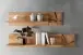 Wandboard >KM-0660< in braun aus braun - 124x25x20cm (BxHxT)