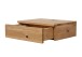 Nachttisch >BE-0573< in braun aus Wildeiche massiv geölt - 45x14x33cm (BxHxT)