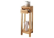 Beistelltisch >KM-0660< in braun aus Wildeiche massiv geölt - 30x90x31cm (BxHxT)