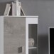 Wohnzimmer-Set >FOX< in Betonoptik/Weiß - 232,4x178,8x40,5 (BxHxT)