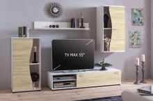 Wohnzimmer-Set >PUR< in Sonoma Eiche aus...