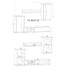 Wohnzimmer-Set >PUR< in Sonoma Eiche aus Holzwerkstoff - 234,3x170x40,2 (BxHxT)