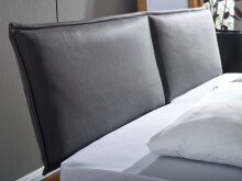 Massivholzbett >BE-0577< Liegefläche 200x200cm, Kiefer massiv eichefarbig geölt - Stellmaß 218x38x222cm (BxHxT)