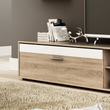 Wohnzimmer-Set >ANEMOS V< in Sonoma Eiche aus Holzwerkstoff - 270x190x42 (BxHxT)