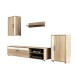 Wohnzimmer-Set >ANEMOS V< in Sonoma Eiche aus Holzwerkstoff - 270x190x42 (BxHxT)