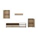 Wohnzimmer-Set >ANEMOS V< in Sonoma Eiche aus Holzwerkstoff - 270x190x42 (BxHxT)