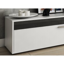 Wohnzimmer-Set >ANEMOS< in Weiß/Norwegische Kiefer - 270x190x42 (BxHxT)