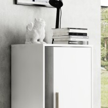 Wohnzimmer-Set >ANEMOS< in Weiß/Norwegische Kiefer - 270x190x42 (BxHxT)