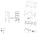 Wohnwand >NORDI< in Schwarz/Okapi Nuss - 270,1x200,1x43,1 (BxHxT)