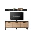 Wohnwand >ARTONA< in Dekor Artisan Eiche - 186x177,9x39,3 (BxHxT)