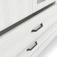 Kleiderschrank >Cottage< in weiß/Eiche Kronberg - 148,6x199,6x57,1cm (BxHxT)