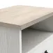 Nachtkommode >Cottage< in weiß/Eiche Kronberg - 47,3x43,7x35,3cm (BxHxT)