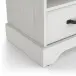 Nachtkommode >Cottage< in weiß/Eiche Kronberg - 47,3x43,7x35,3cm (BxHxT)