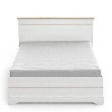 Bett >Cottage< in weiß/Eiche Kronberg - 153,4x102,2x214,7cm (BxHxT)