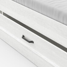 Bett >Cottage< in weiß/Eiche Kronberg - 153,4x102,2x214,7cm (BxHxT)