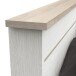 Bett >Cottage< in weiß/Eiche Kronberg - 153,4x102,2x214,7cm (BxHxT)