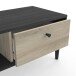 Couchtisch >Arty< in Kohlschwarz/helles Holz - 71,7x34,3x38,6cm (BxHxT)
