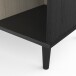 Sideboard >Arty< in Kohlschwarz/helles Holz - 110x40x65cm (BxHxT)