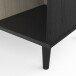 Sideboard >Arty< in Kohlschwarz/helles Holz - 110x40x65cm (BxHxT)