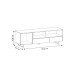 Lowboard >Harvey< in Eiche Champagner/ Beton Beige - 142x42x46cm (BxHxT)