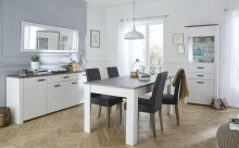 Stuhl >Namur< (2er Set) in dunkelgrau - 45x95x58cm (BxHxT)