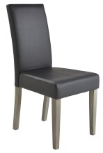Stuhl >Namur< (2er Set) in dunkelgrau - 45x95x58cm (BxHxT)